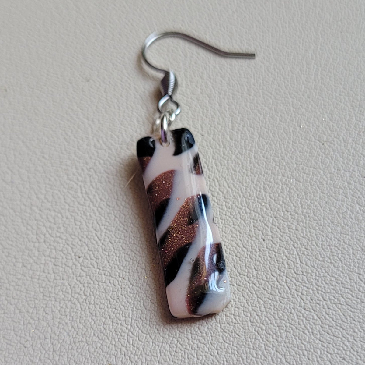 Boucles d'oreilles modèle Léopard de cuivre - Les imparfaites (Réf:MLC)