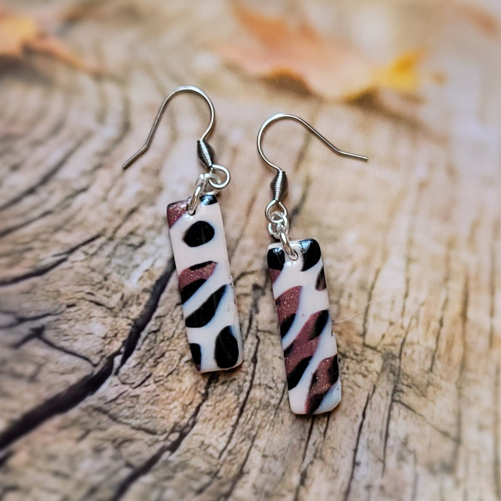 Boucles d'oreilles modèle Léopard de cuivre - Les imparfaites (Réf:MLC)