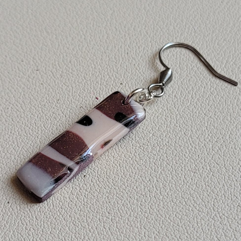 Boucles d'oreilles modèle Léopard de cuivre - Les imparfaites (Réf:MLC)