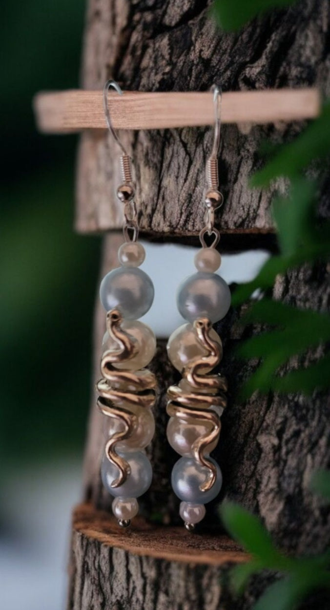 Boucles d'oreilles modèle Serpentine (Réf BOS7)