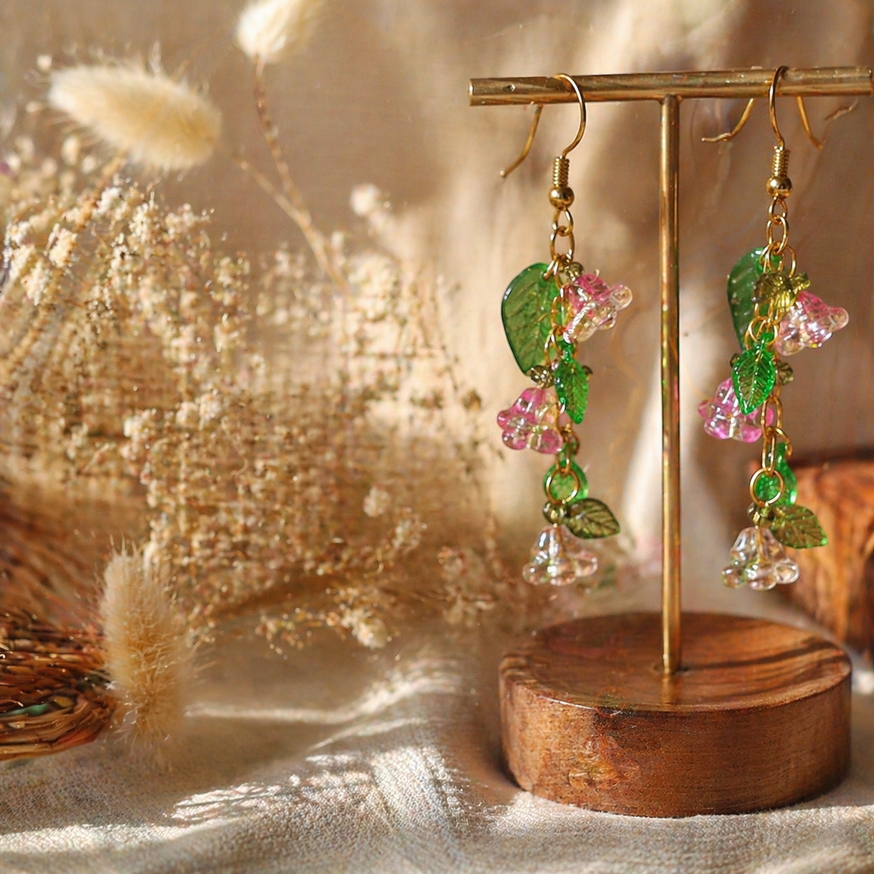 Boucle d'oreilles  Bohème chic modèle Tout En Fleurs (Réf: TEF14)