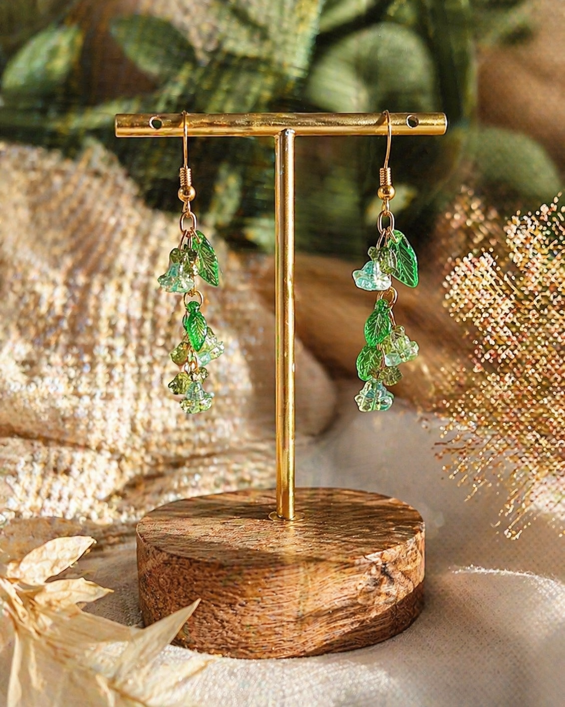 Boucle d'oreilles  Bohème chic modèle Tout En Fleurs (Réf: TEF14)