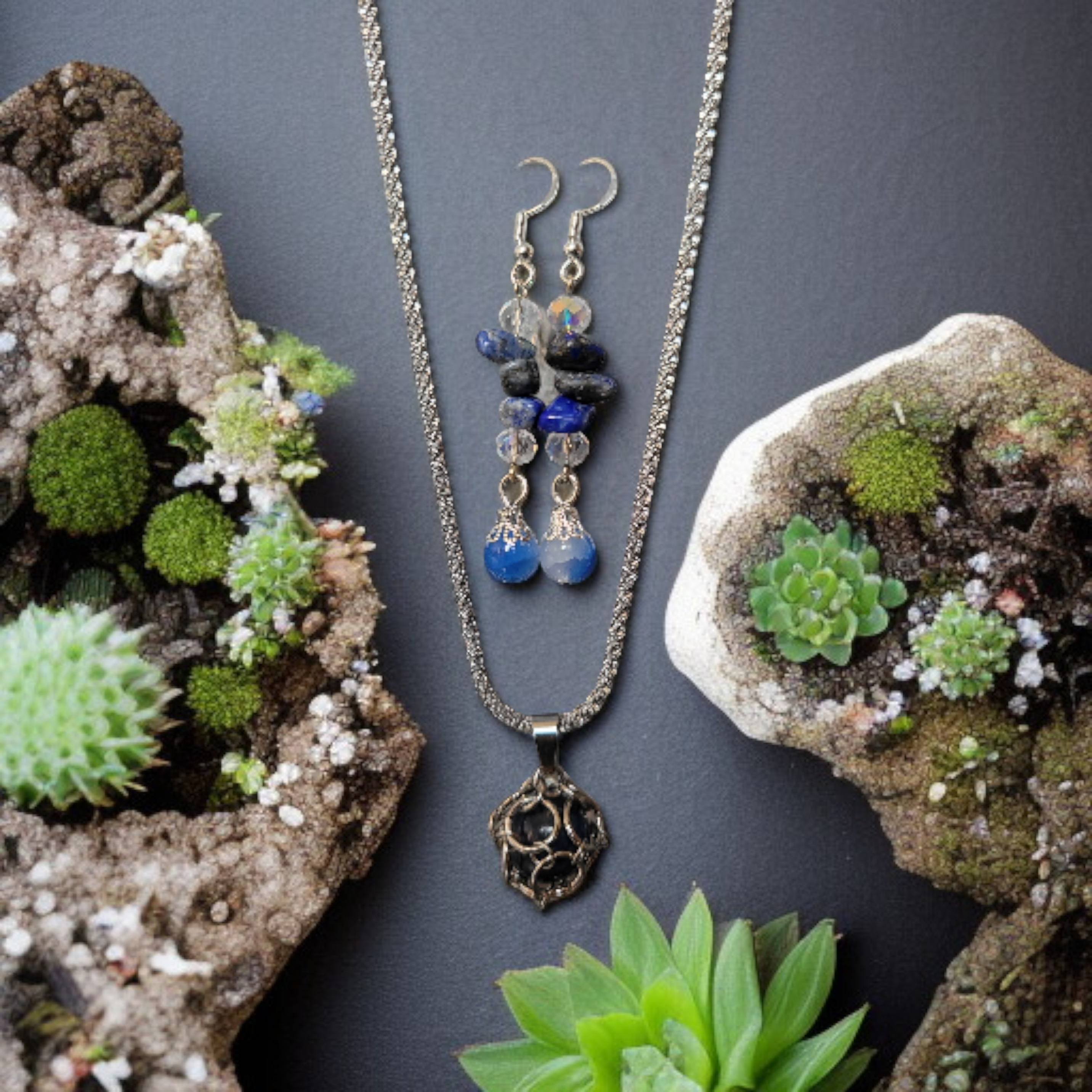 Parure modèle Pierre En Folie (RéfPEF3)