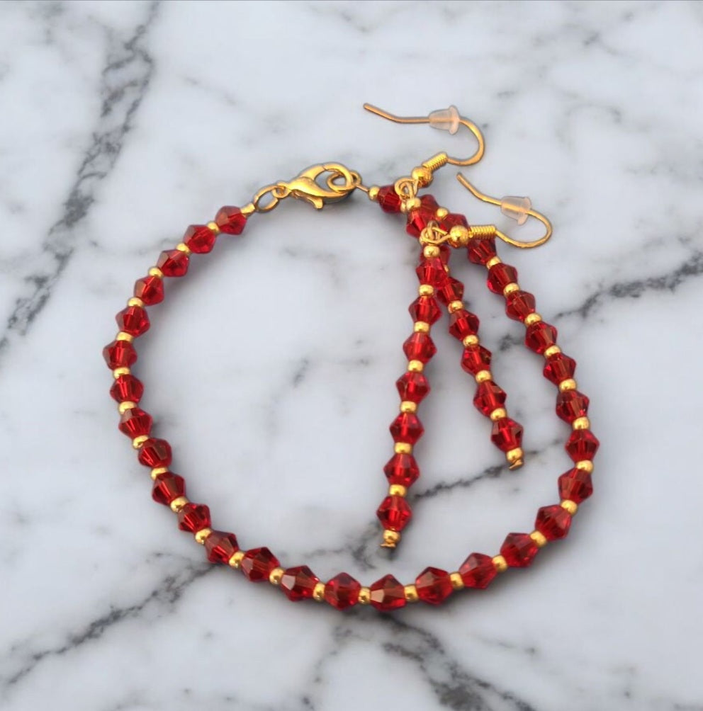 Parure Sang et Or (Réf CAT2)