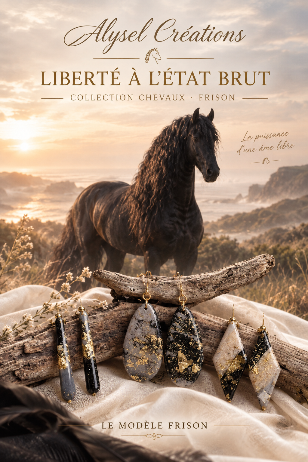 Boucle d'oreilles modèle Frison (Ref; FRI2)
