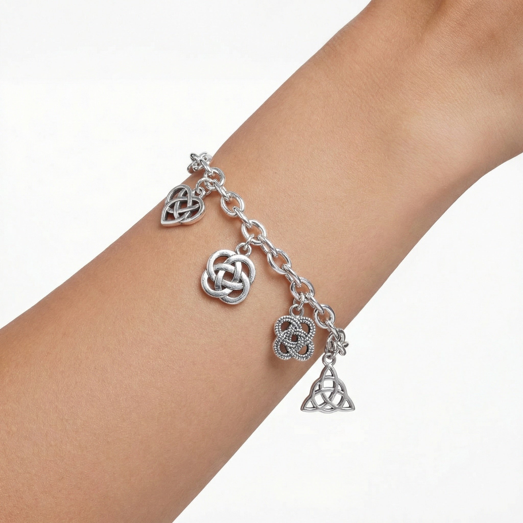 Bracelet Acier Inoxydable Breloque Zinc