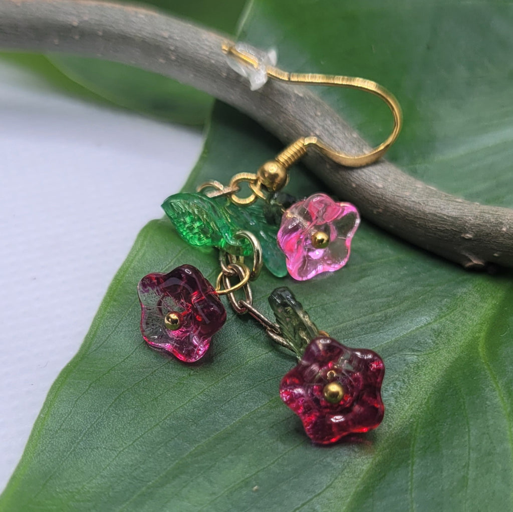 Boucle d'oreilles  Bohème chic modèle Tout En Fleurs (Réf: TEF14)