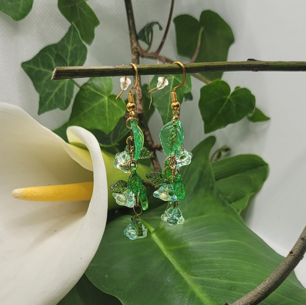 Boucle d'oreilles  Bohème chic modèle Tout En Fleurs (Réf: TEF14)