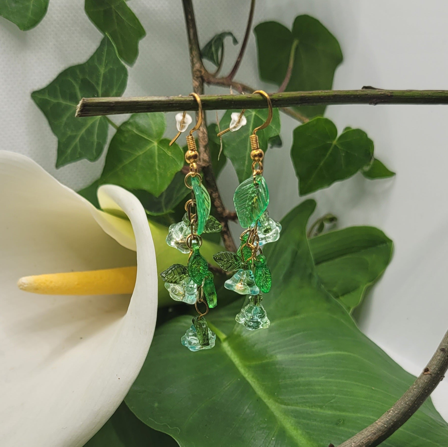 Boucle d'oreilles  Bohème chic modèle Tout En Fleurs (Réf: TEF14)