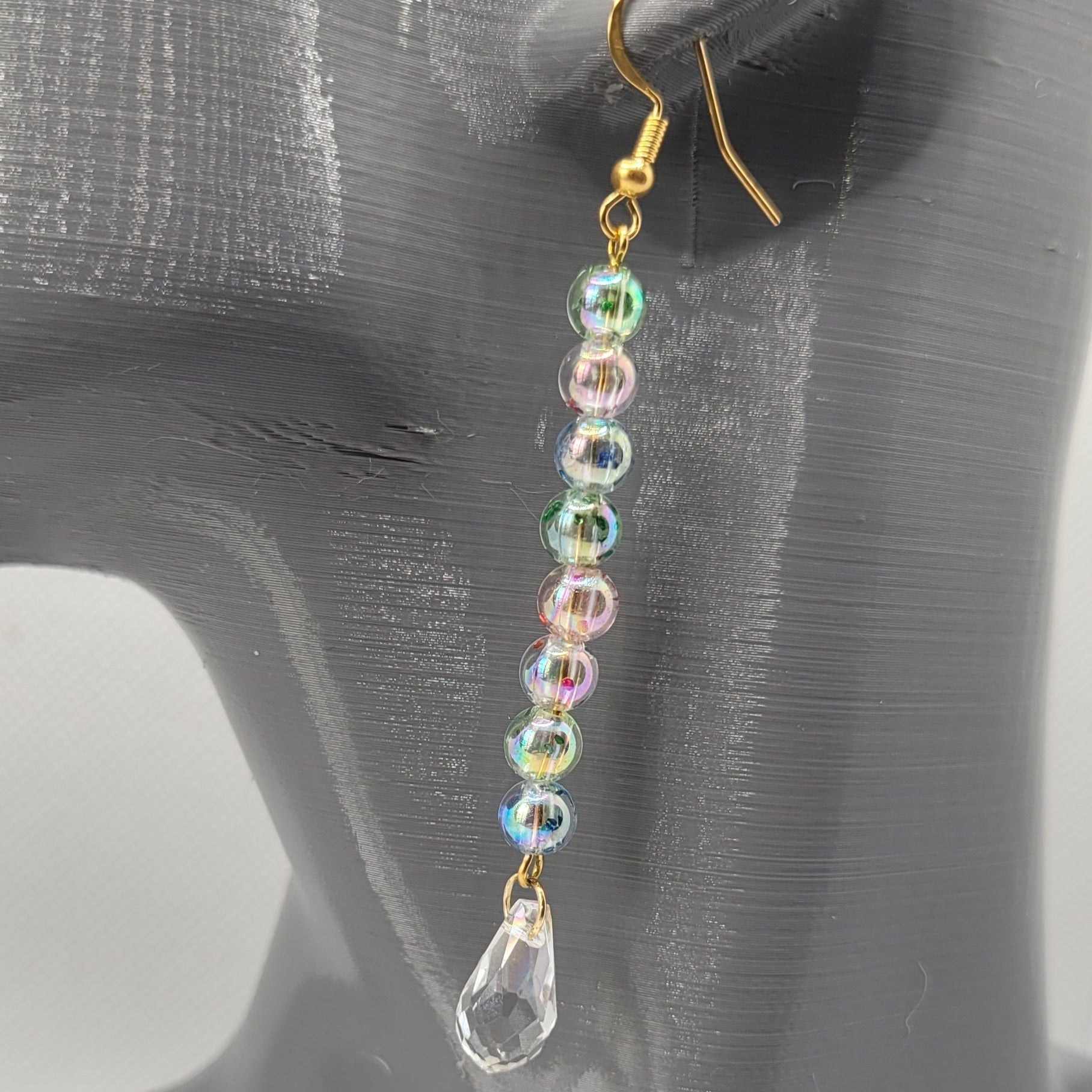 Boucles d'oreilles Brillance et Couleurs 8cm - Cristal Autrichien (Réf: BEC)