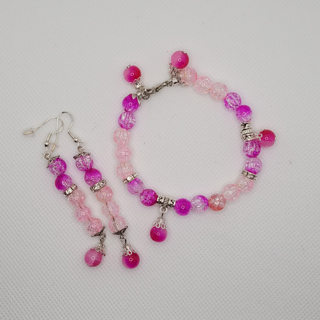 Parure Eclats de Rosé (Réf MER2)
