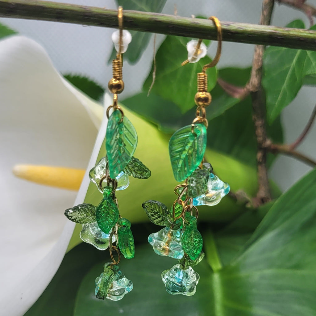 Boucle d'oreilles  Bohème chic modèle Tout En Fleurs (Réf: TEF14)