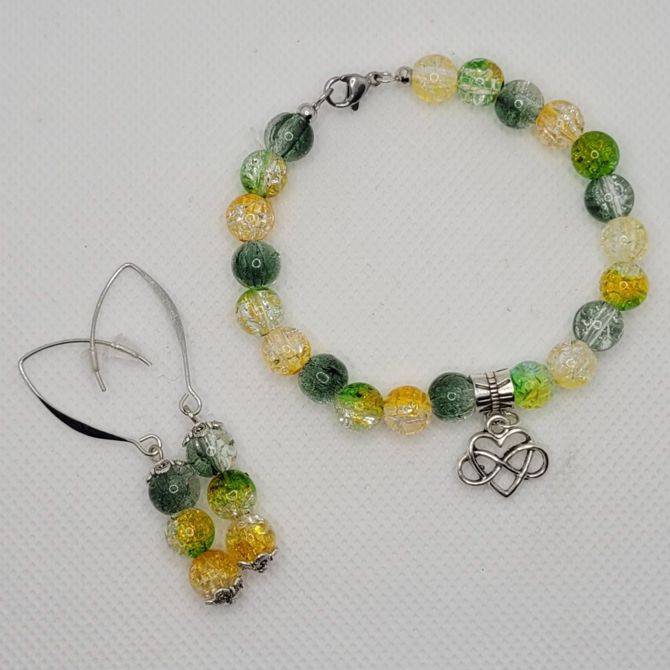 Parure Esprit d'Eden – Boucles d'oreilles & Bracelet (Réf:MEE)