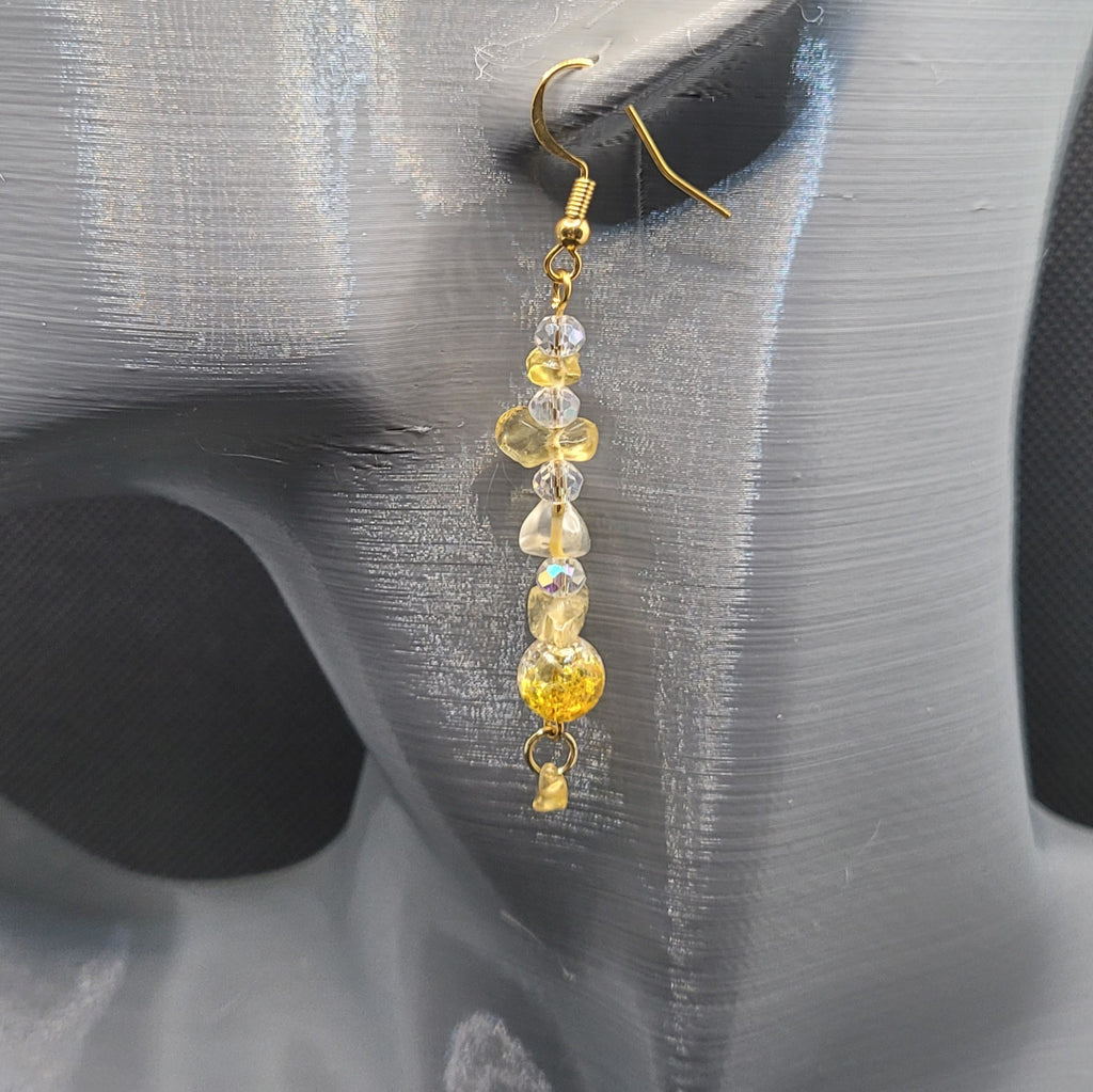 Boucles d'oreilles modèle Pierre Naturelle (Réf PNG3)