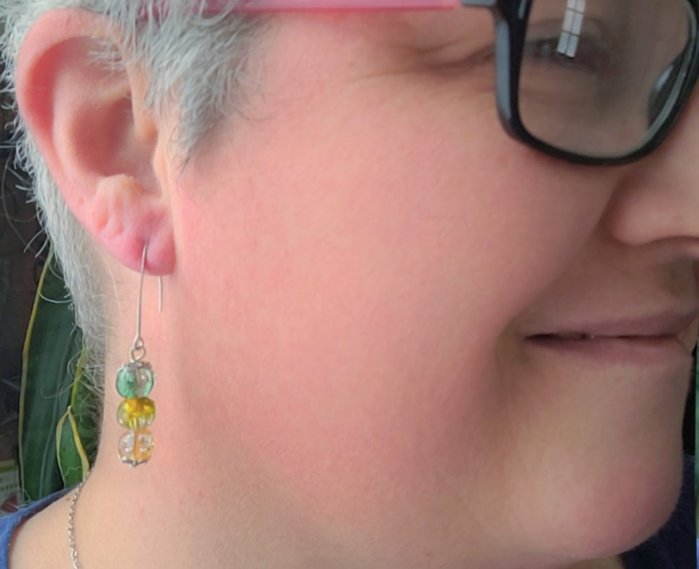 Parure Esprit d'Eden – Boucles d'oreilles & Bracelet (Réf:MEE)