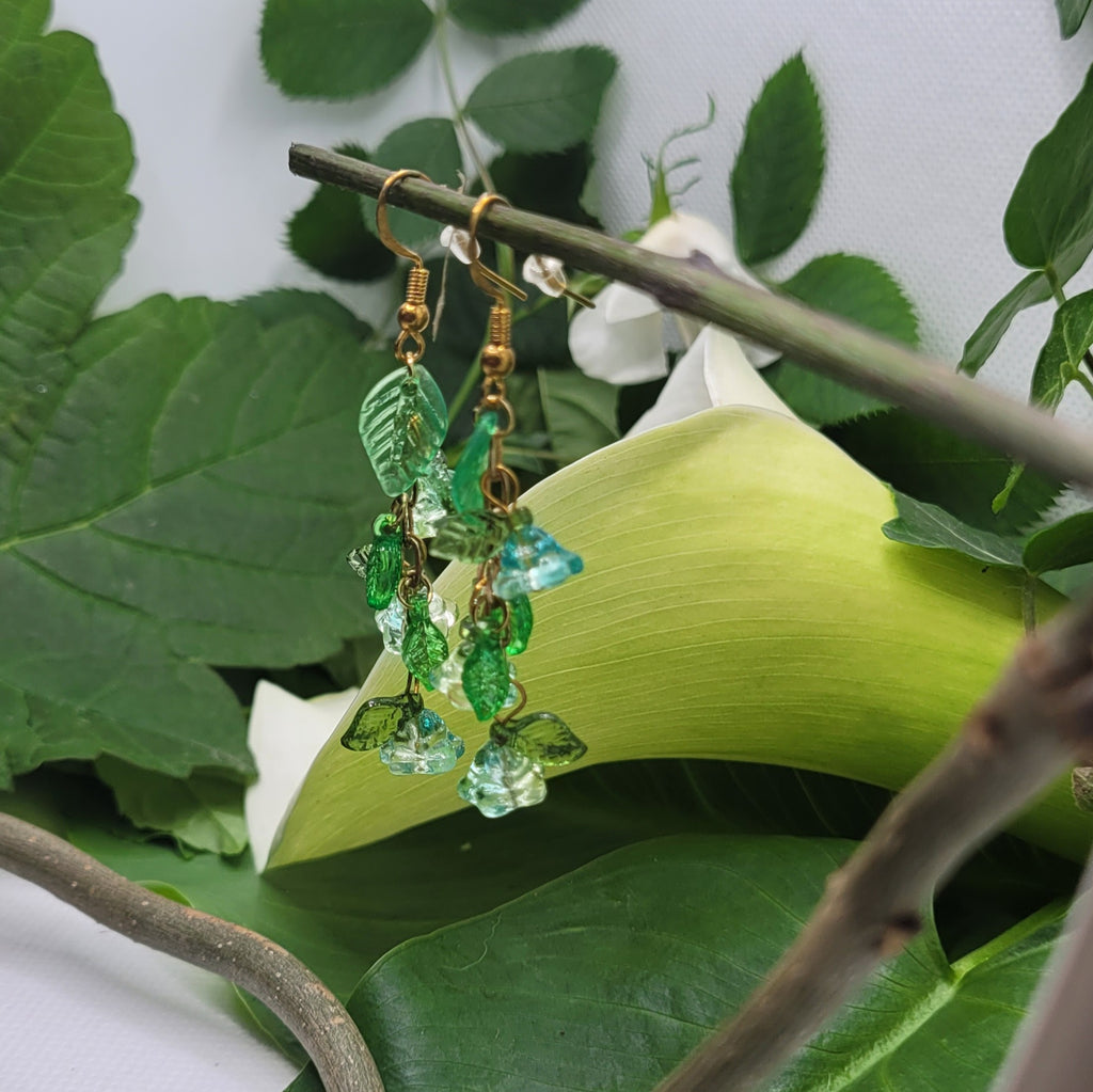 Boucle d'oreilles  Bohème chic modèle Tout En Fleurs (Réf: TEF14)