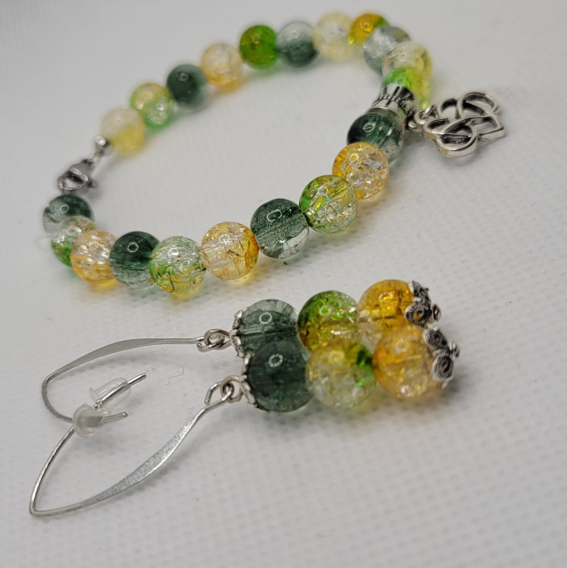 Parure Esprit d'Eden – Boucles d'oreilles & Bracelet (Réf:MEE)