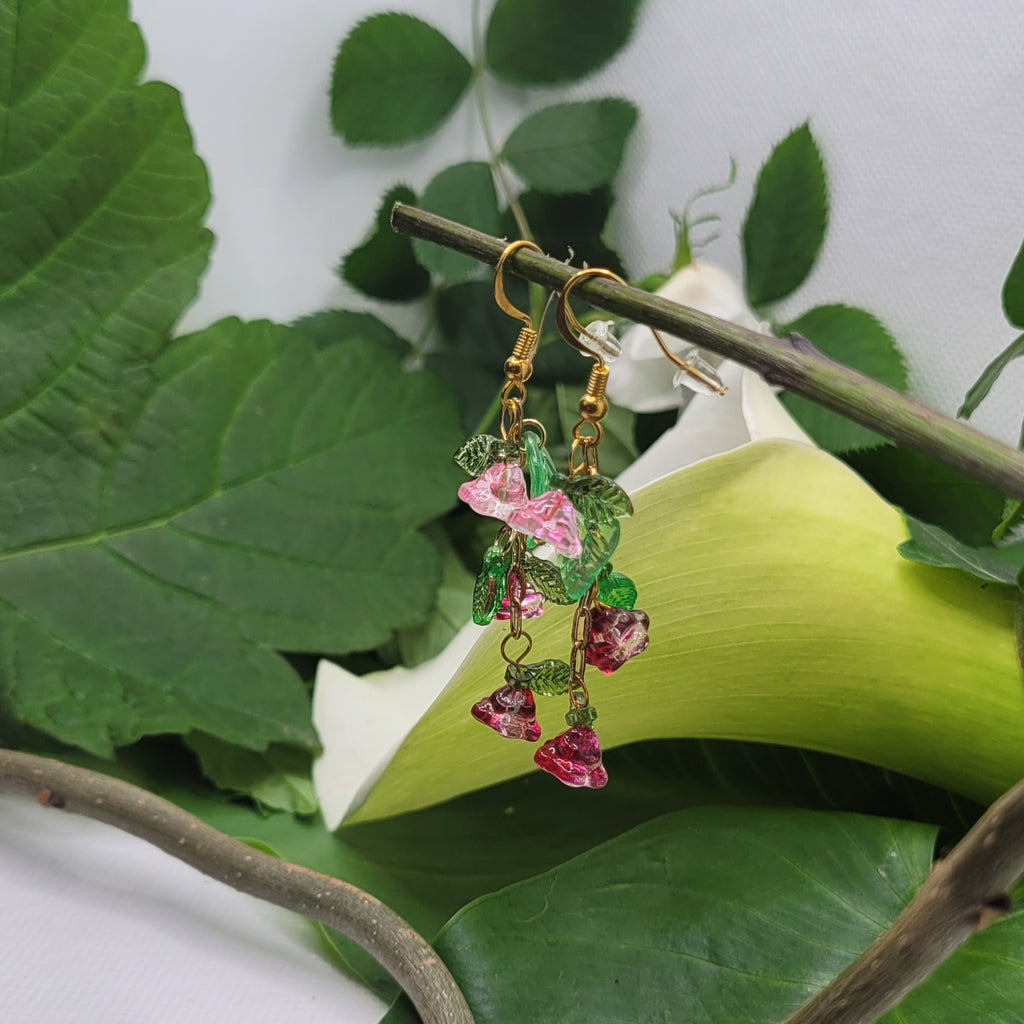 Boucle d'oreilles  Bohème chic modèle Tout En Fleurs (Réf: TEF14)