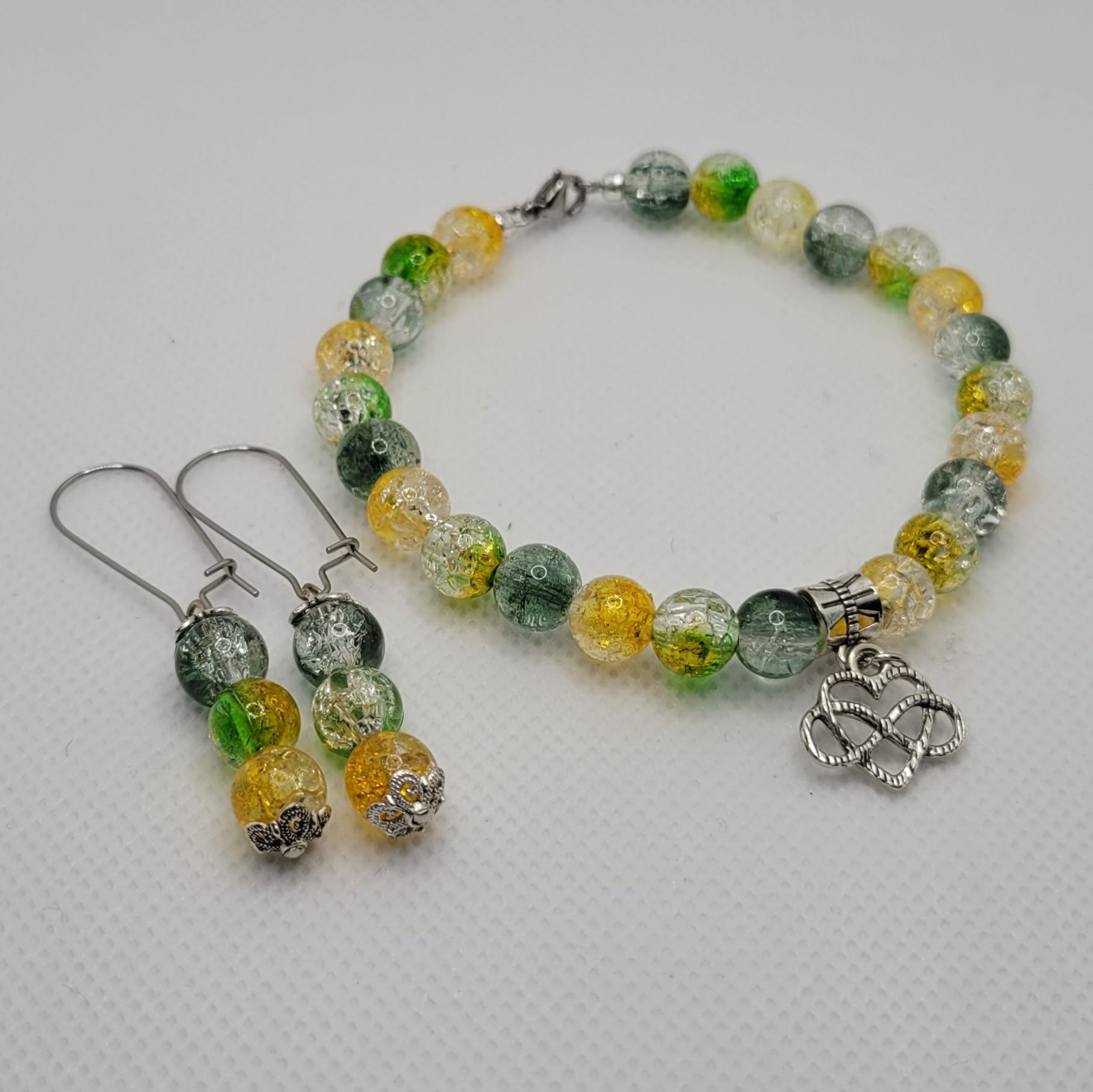 Parure Esprit d'Eden – Boucles d'oreilles & Bracelet (Réf:MEE)