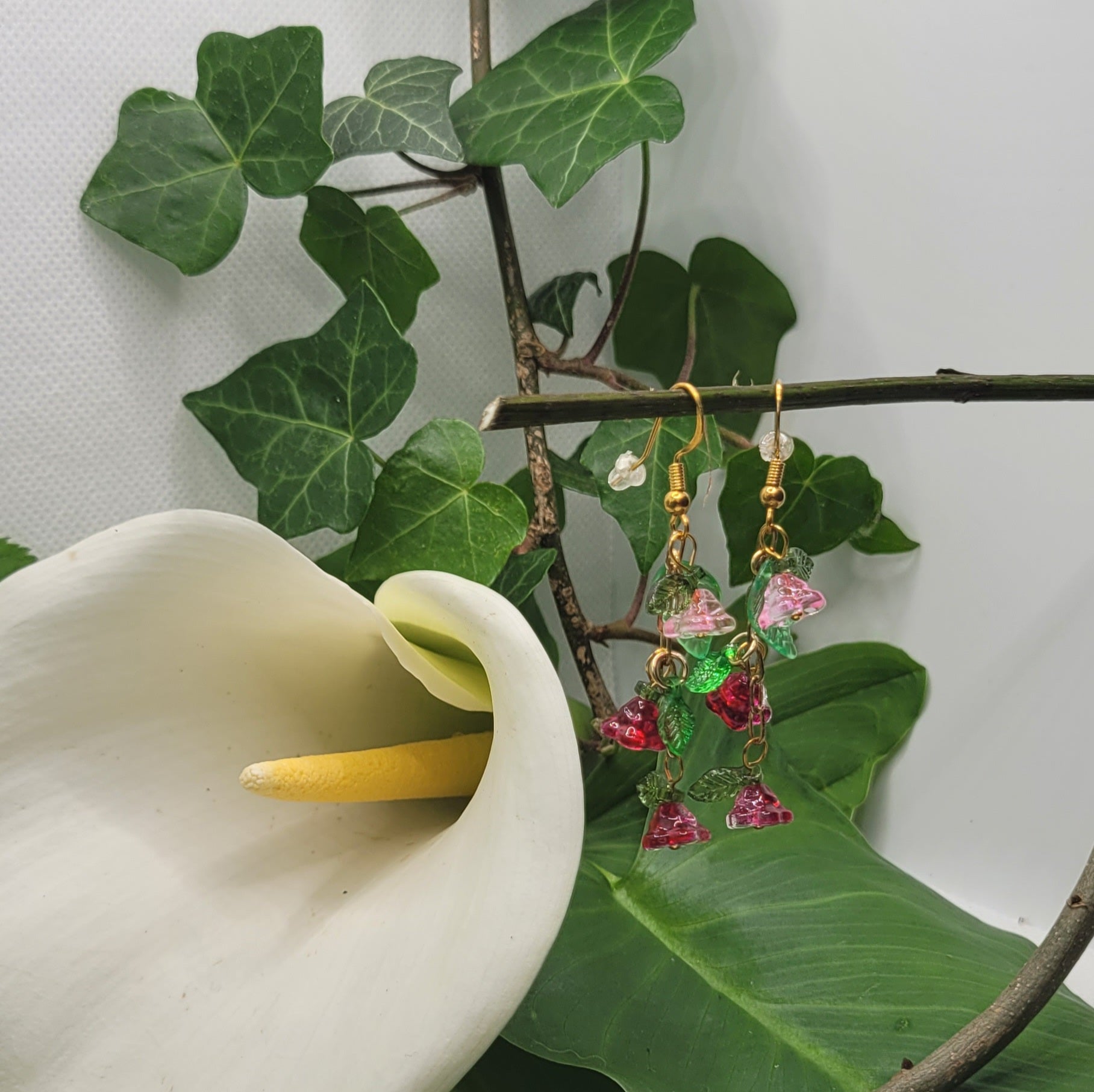 Boucle d'oreilles  Bohème chic modèle Tout En Fleurs (Réf: TEF14)