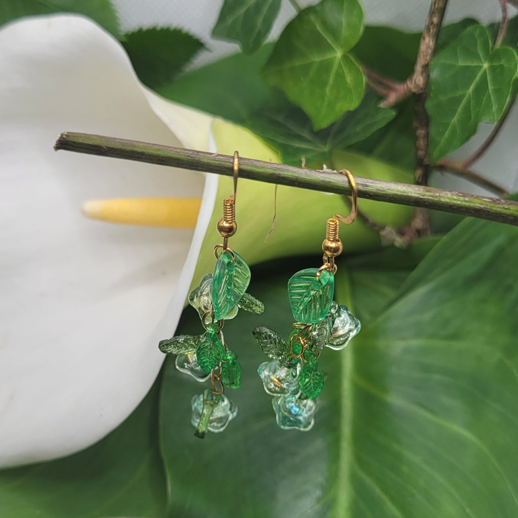 Boucle d'oreilles  Bohème chic modèle Tout En Fleurs (Réf: TEF14)