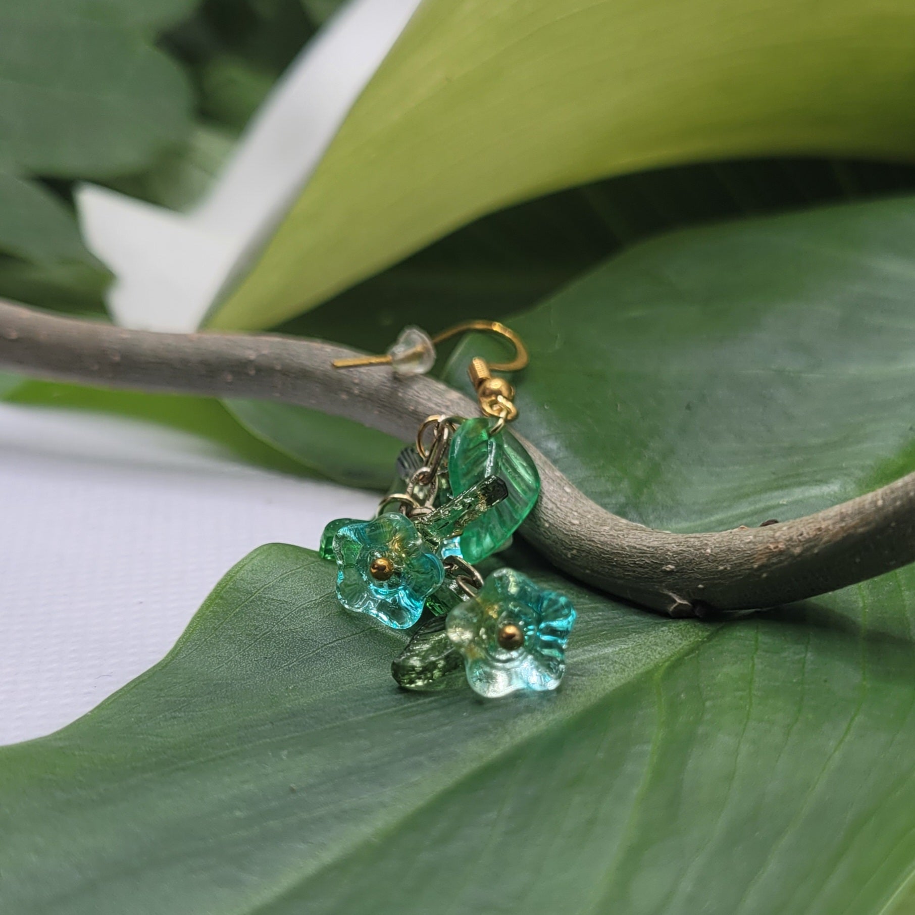 Boucle d'oreilles  Bohème chic modèle Tout En Fleurs (Réf: TEF14)