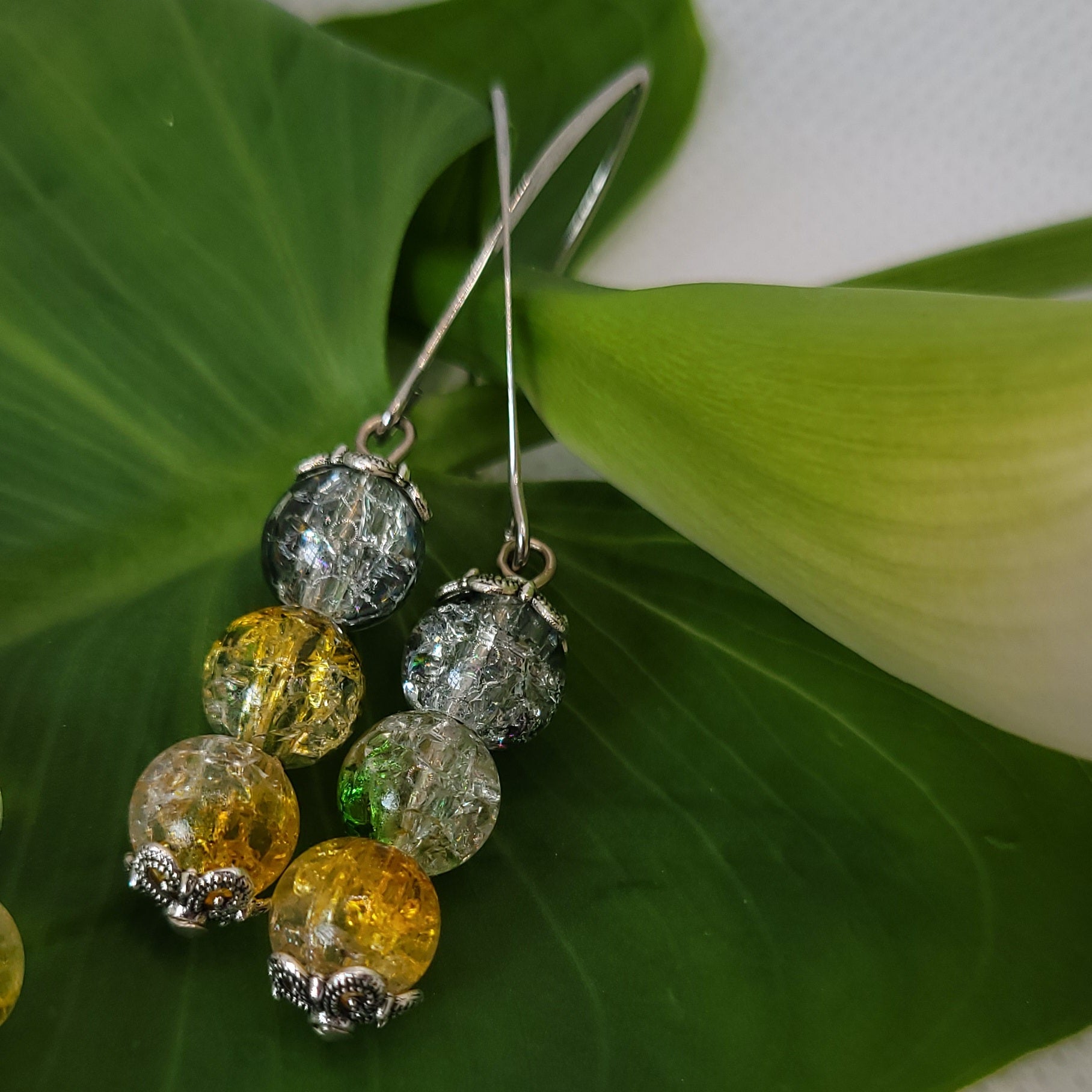 Parure Esprit d'Eden – Boucles d'oreilles & Bracelet (Réf:MEE)