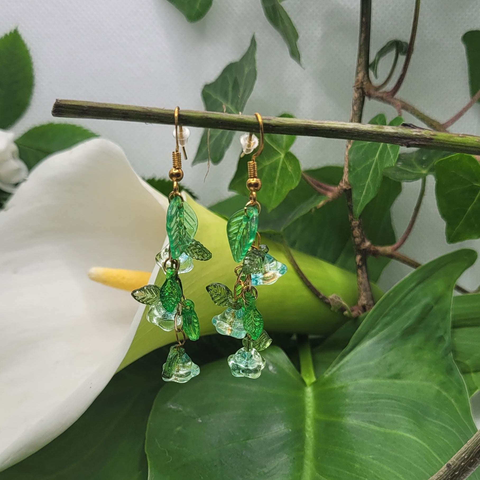 Boucle d'oreilles  Bohème chic modèle Tout En Fleurs (Réf: TEF14)