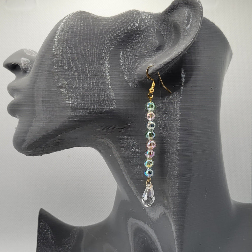 Boucles d'oreilles Brillance et Couleurs 8cm - Cristal Autrichien (Réf: BEC)