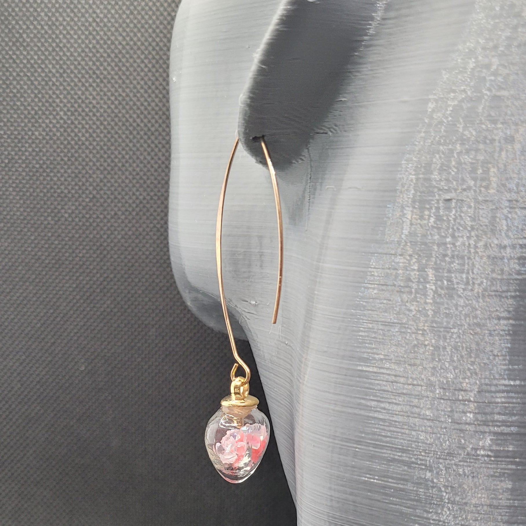 Boucles d'oreilles Cœur en Verre - Bijoux Élégants et Modernes
(Réf : CCBO4 2)