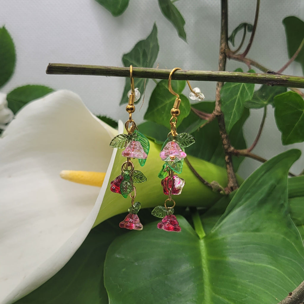 Boucle d'oreilles  Bohème chic modèle Tout En Fleurs (Réf: TEF14)