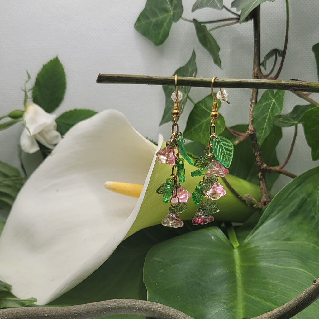 Boucle d'oreilles  Bohème chic modèle Tout En Fleurs (Réf: TEF14)